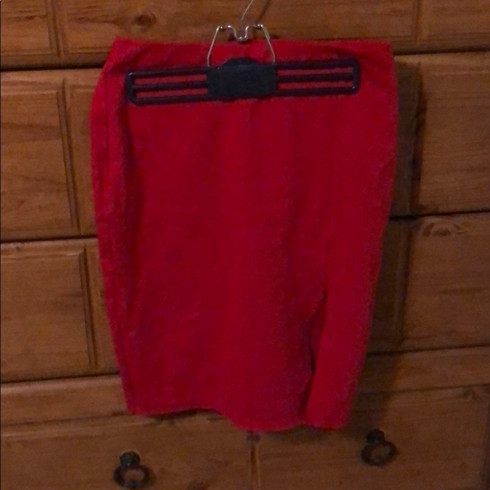 Red Pencil Skirt